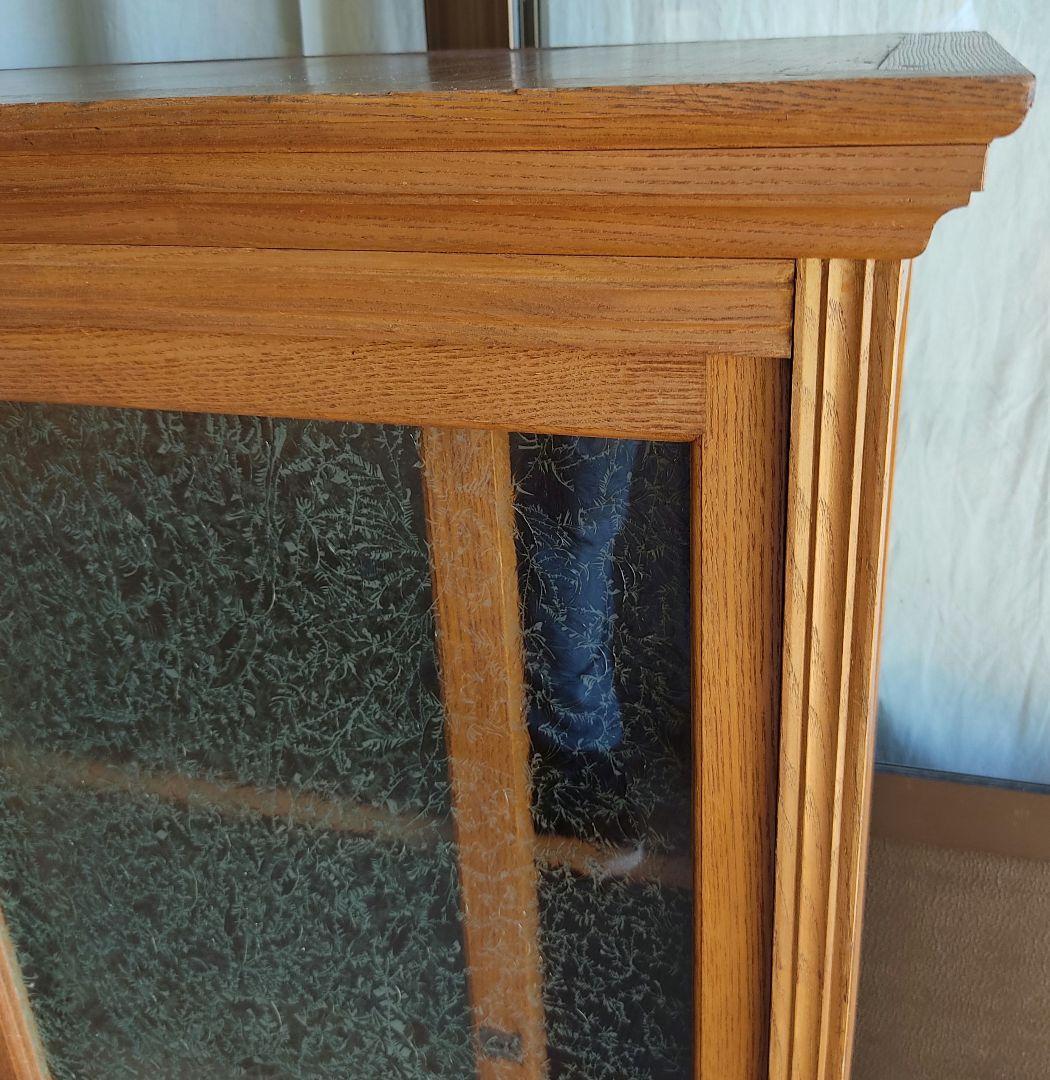 【状態良】書棚 本棚 食器棚 レトロ アンティーク 陳列棚 店舗 什器 骨董