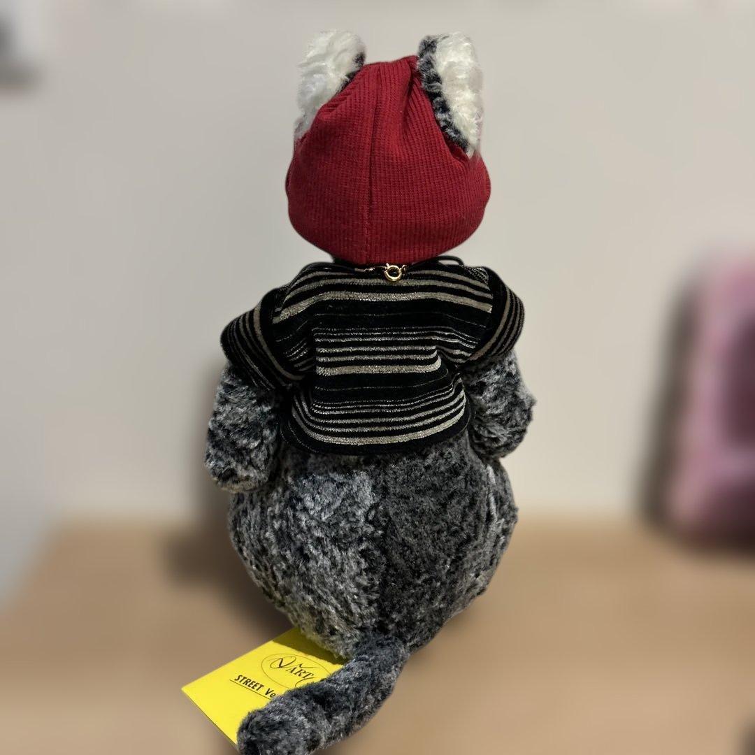 ねこのアート　ハンドメイドぬいぐるみ　超希少 90sヴィンテージ タグ付き