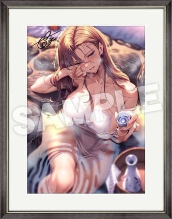 ピロ水　はにかみ彼女　碓氷束彩　複製サイン入りA4ビジュアルグラフ 差分セット