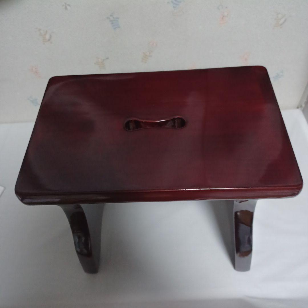 大館秋田天然杉 漆塗風呂用椅子 大