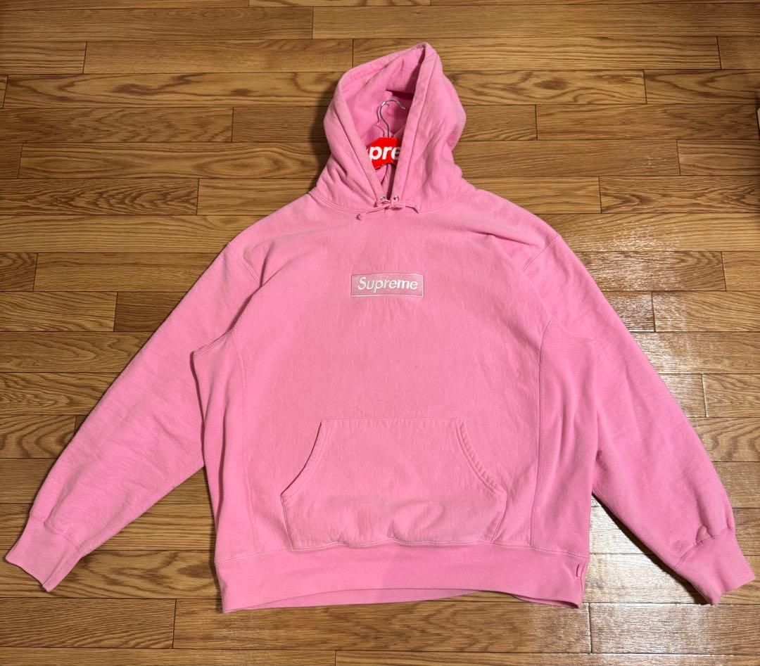 ニ*ク様 Supreme Box Logo Pink パーカー ピンク シュプリ