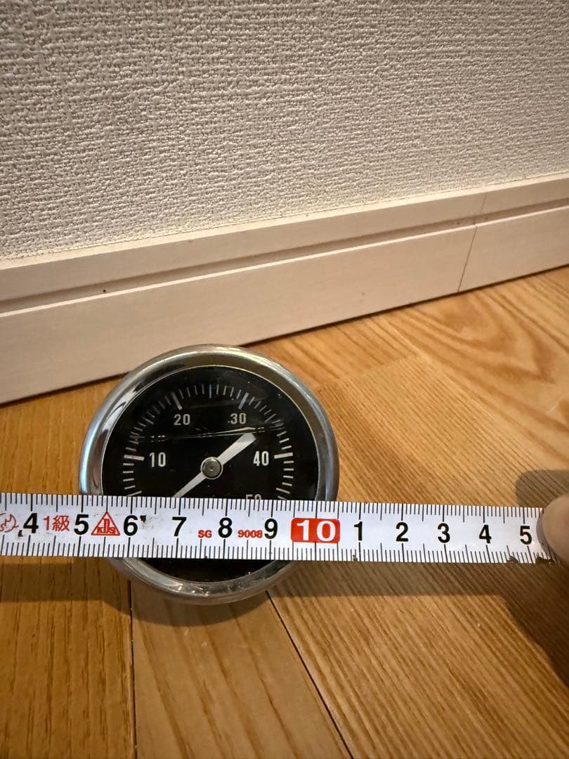 圧力計 0-50 psi 真鍮接続　オイルプレッシャーゲージ