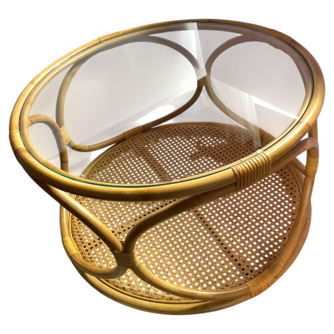 【unico】WEAVA（ウィーバ）ローテーブル Φ650 センターテーブル