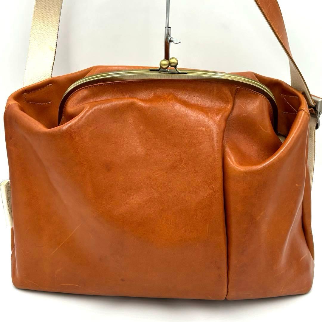 【ayat】macro mauro GANMA がま口 ショルダーバッグ