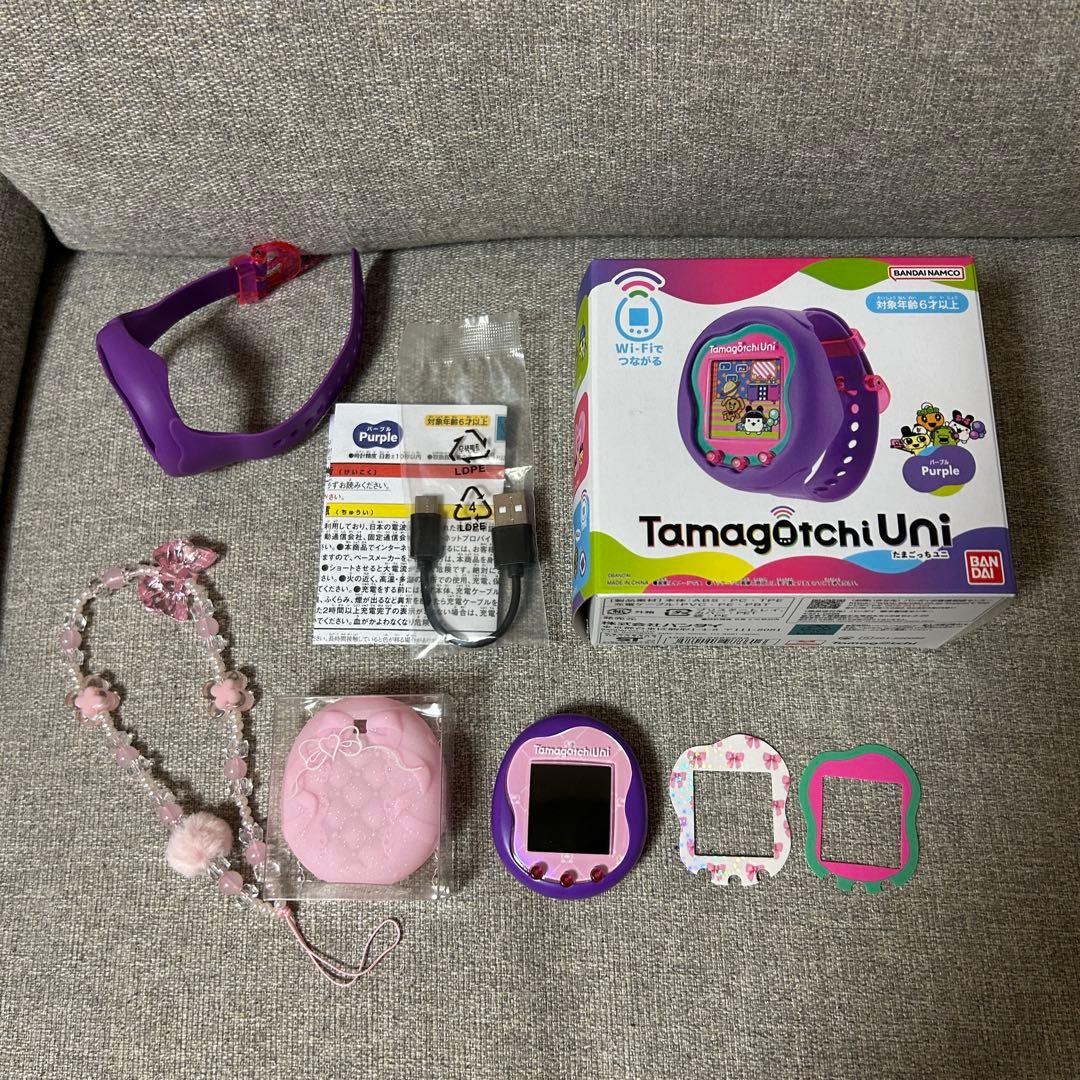 Tamagotchi Uni （カスタム済み）パープル 本体と付属品