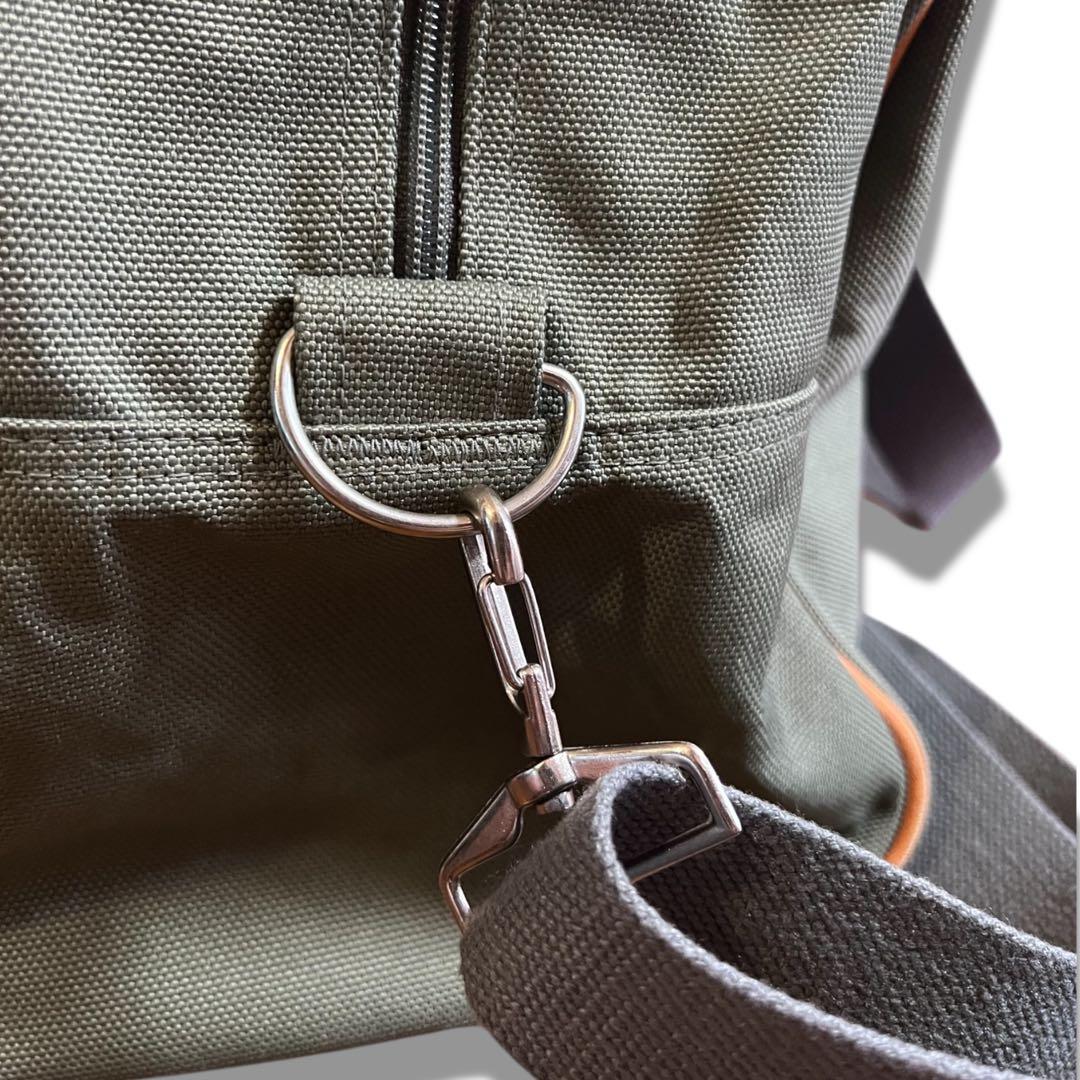 美品 レア 当時物 アディダス 00s キャンバス 2wayバッグ トレフォイル