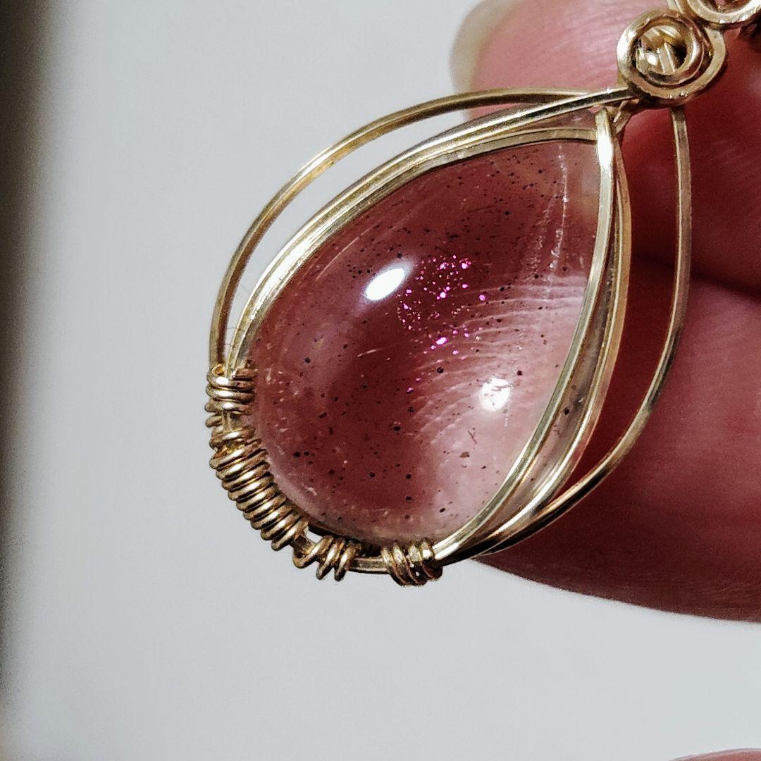 ティンカーベルクォーツ✨ピンクファイヤークォーツ✨ペンダントトップ 幻の水晶✨