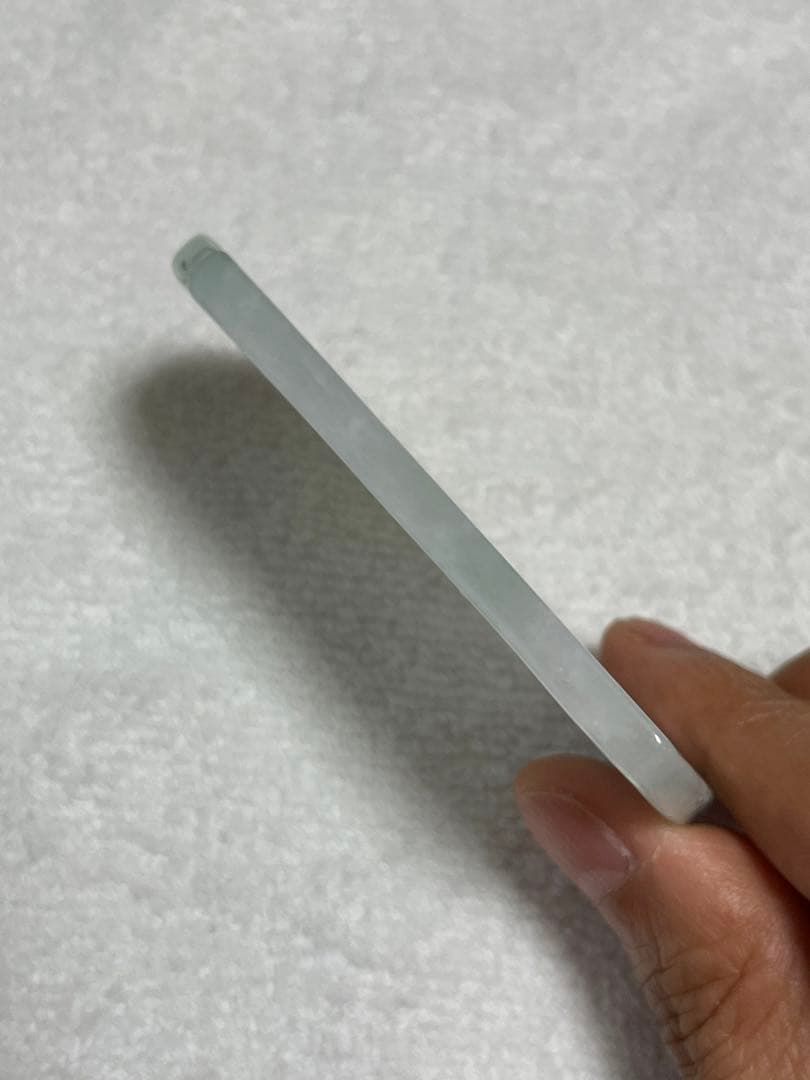 翡翠　天然石　ペンダントヘッド　御守り　竹鳥模様