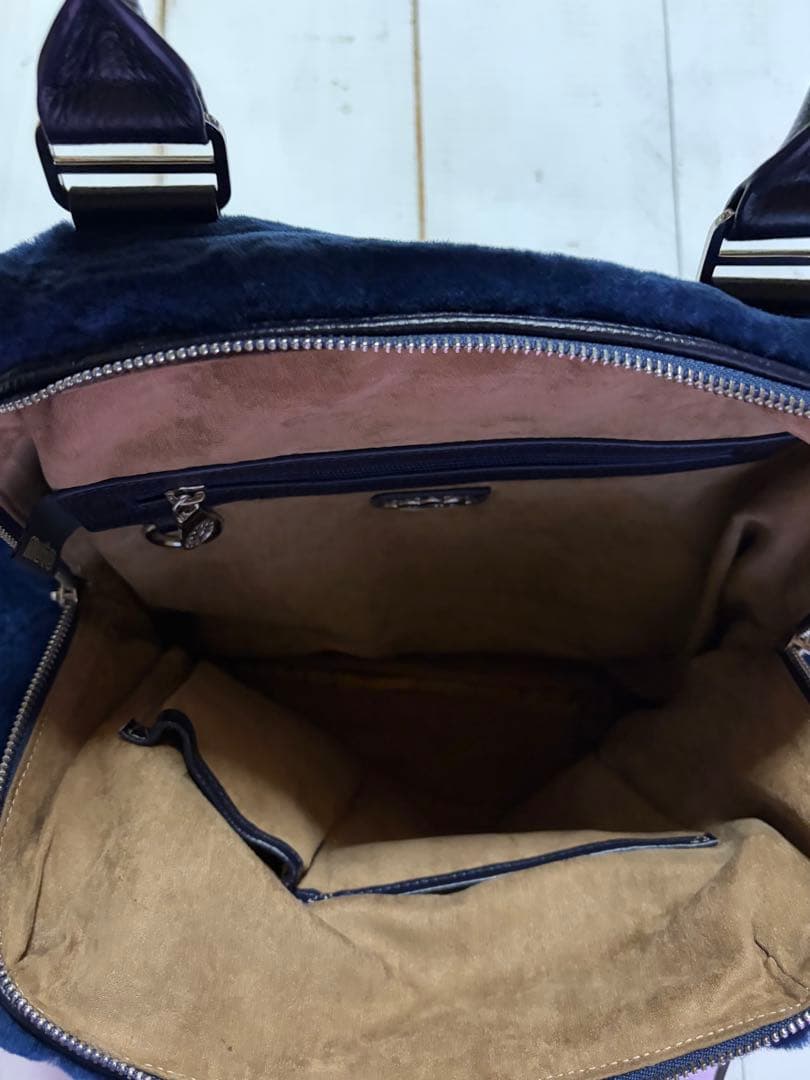 【最終価格】ムータマリン　ムートン　8 ハンドバッグ