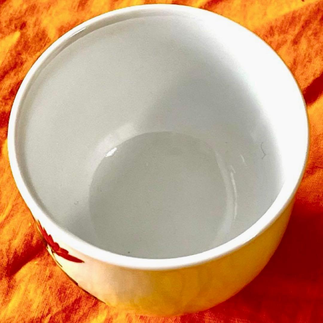 十五代 酒井田柿右衛門 本人作品 濁手 菊文 汲出碗(五客揃) 共箱/共布