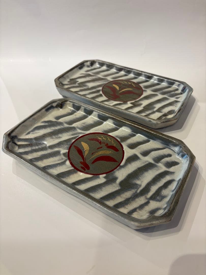 松崎健　長皿　2客　未使用品