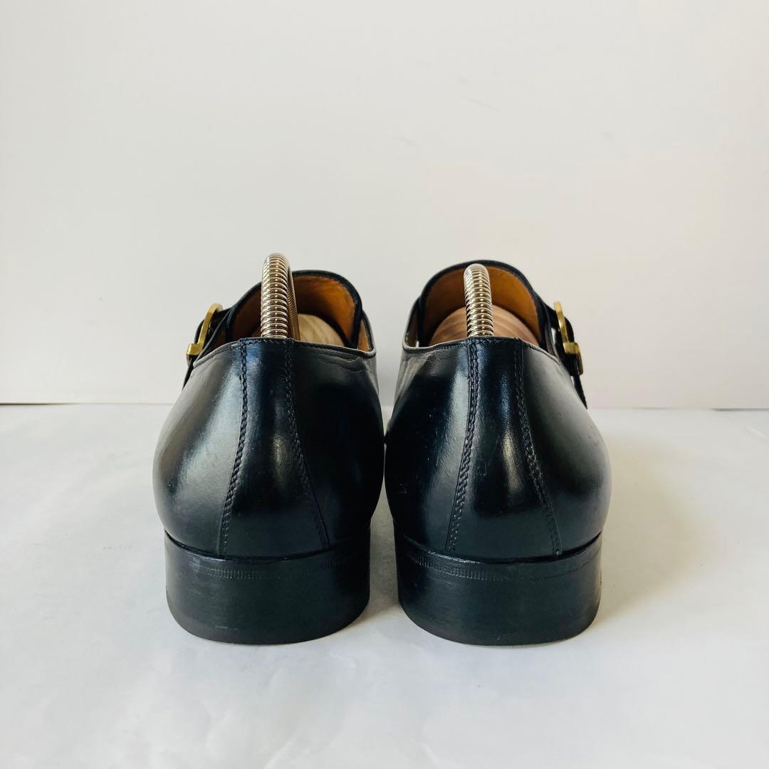 サルバトーレ フェラガモ 黒 モンクストラップ 25cm 除菌・消臭済み