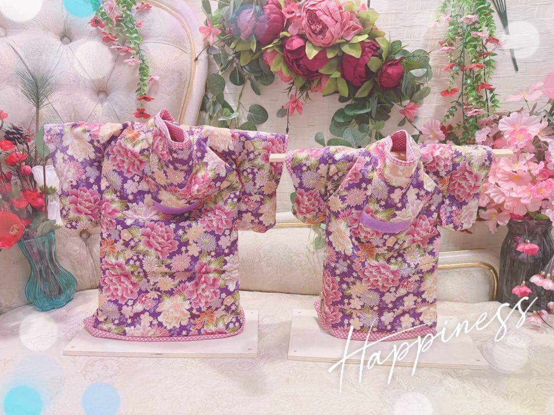 B438.pon2pan2☆犬オーダーお着物☆犬の着物