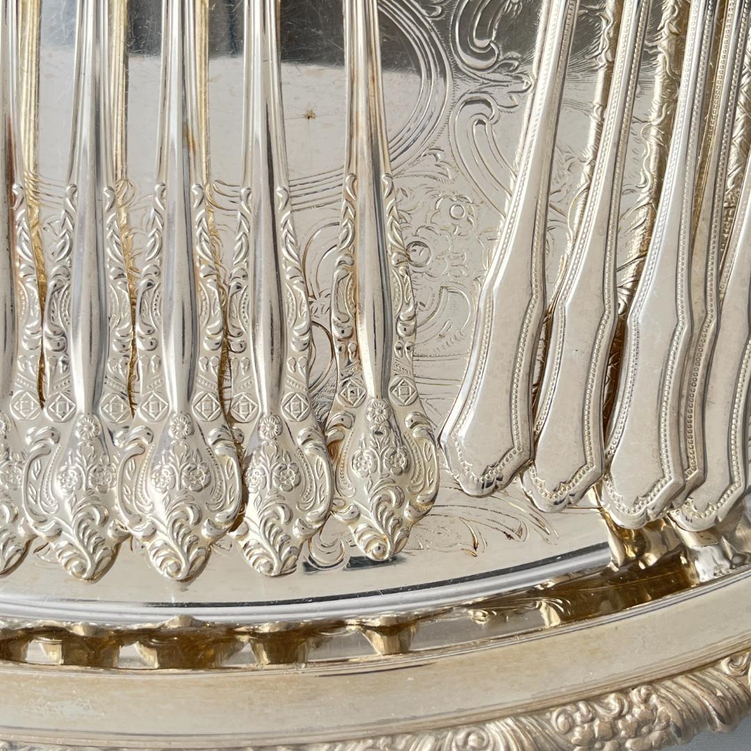 【RODD】ケーキフォーク / デザートフォーク 16本【シルバープレート】