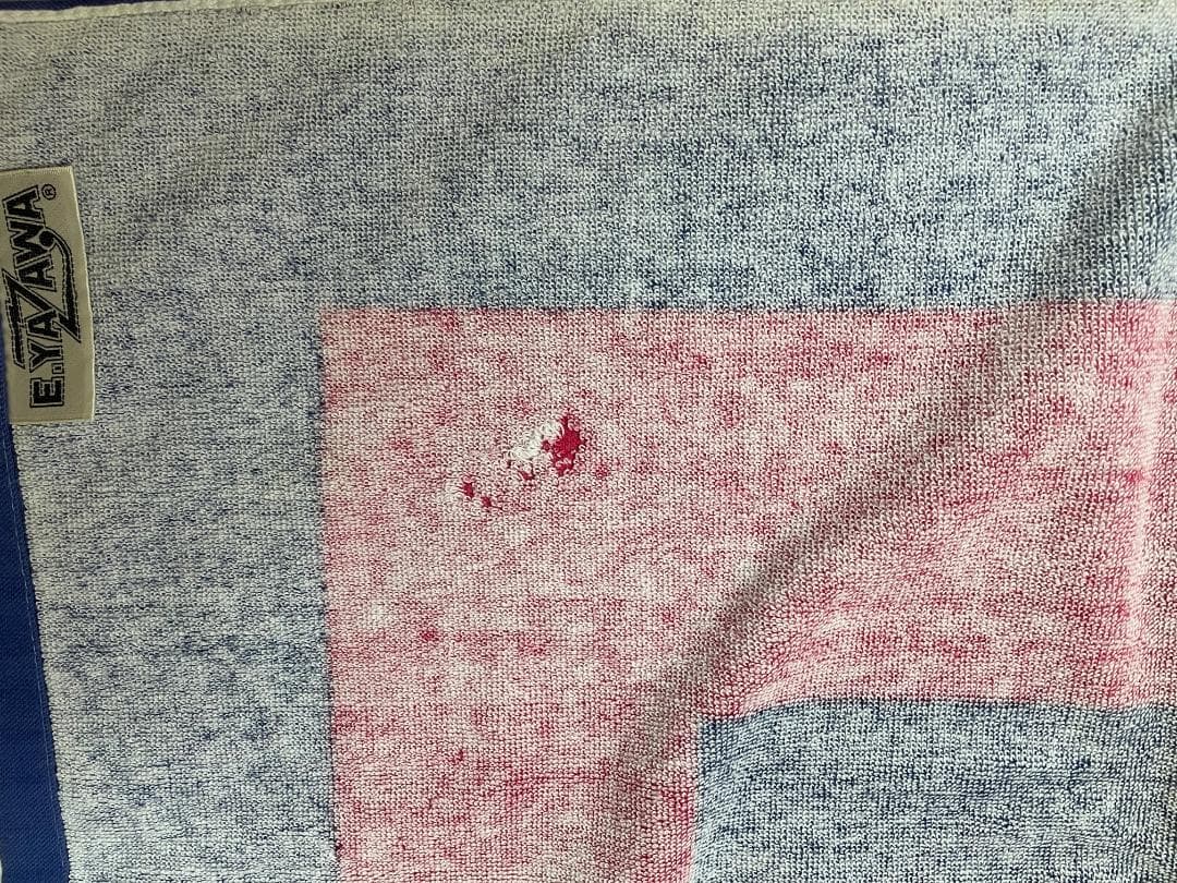 矢沢永吉１９８４年Ｅ´ツアー  当時物 SBT スペシャルビーチ タオル（青）