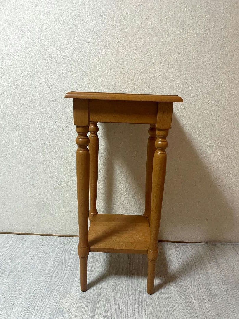 飛騨産業 キツツキ 木製 電話台 花台棚 台 シンプル　ビンテージ