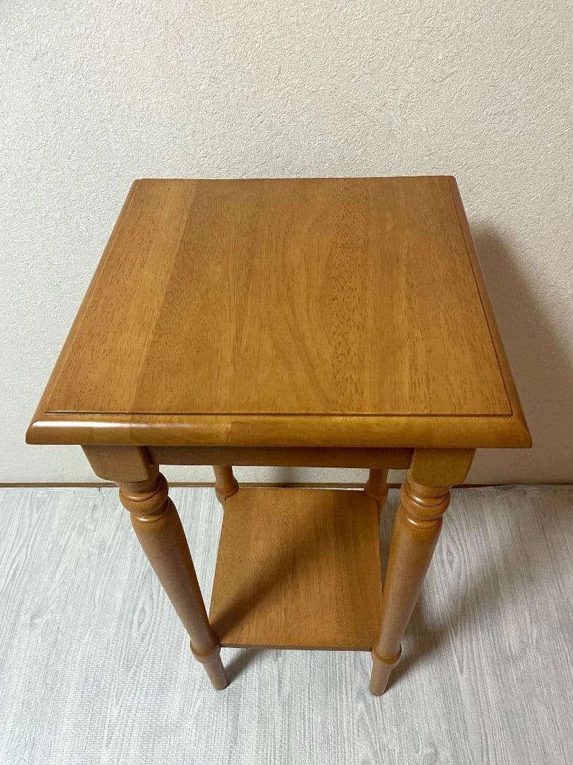 飛騨産業 キツツキ 木製 電話台 花台棚 台 シンプル　ビンテージ