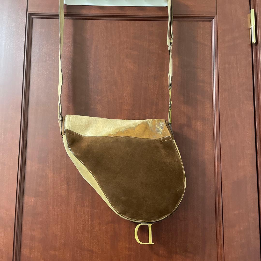 あ　美品　希少クリスチャンディオール　Dior サドル　ハラコ