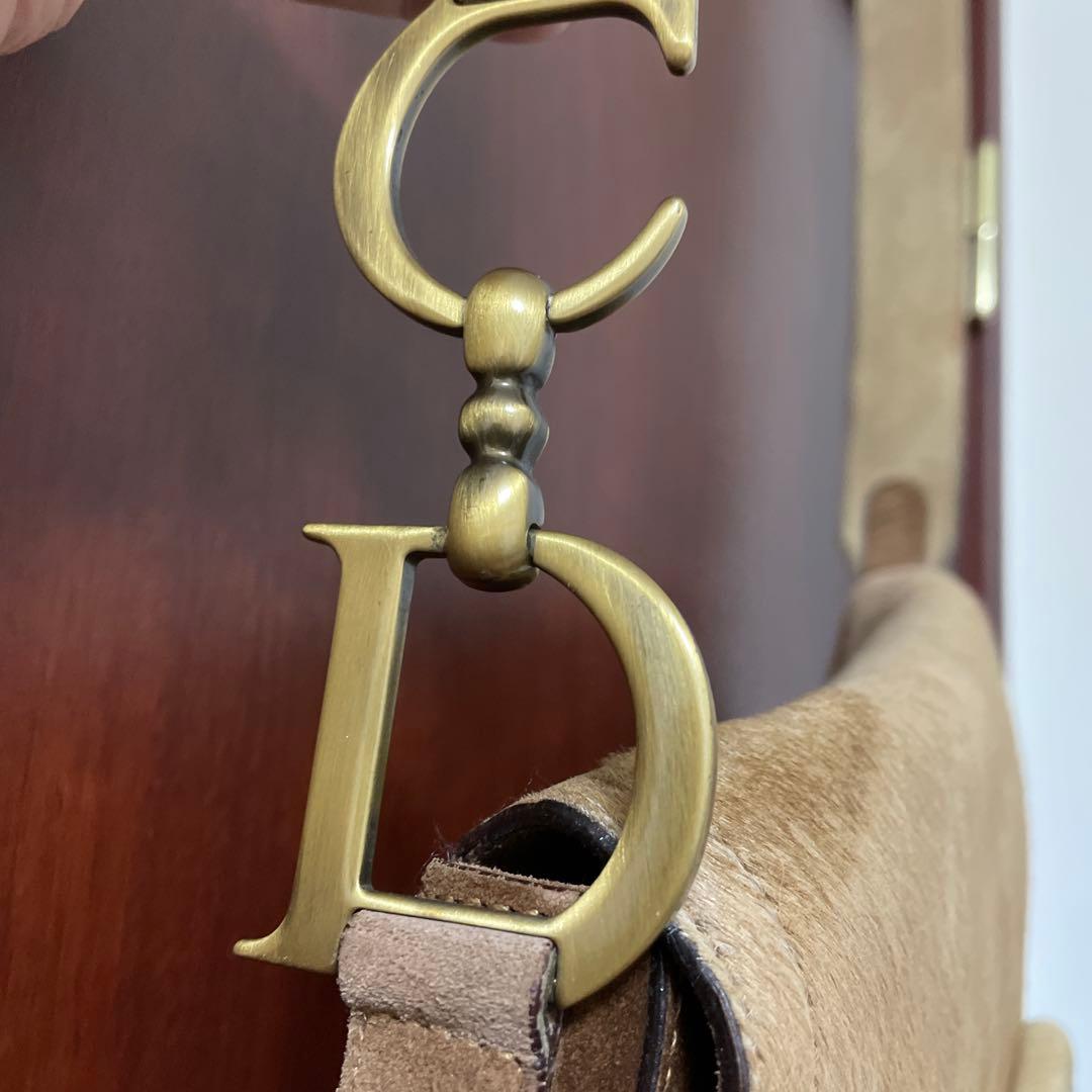 あ　美品　希少クリスチャンディオール　Dior サドル　ハラコ