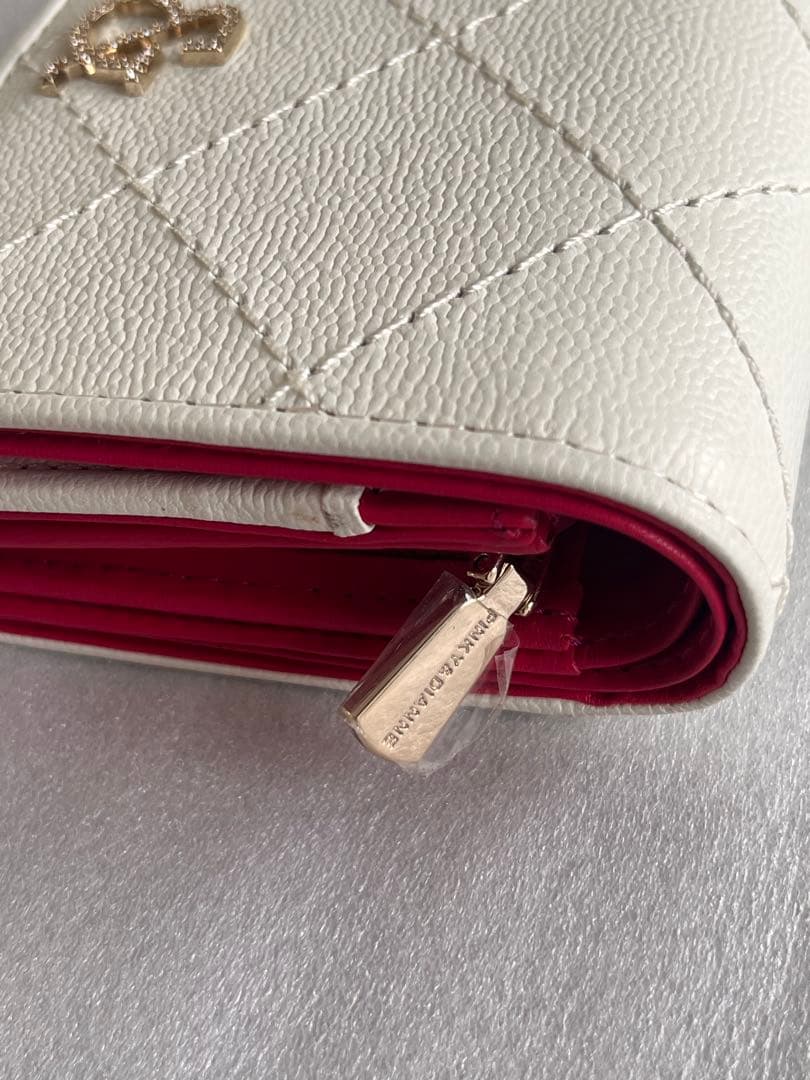 PINKY&DIANNE ホワイト 二つ折り財布 未使用品