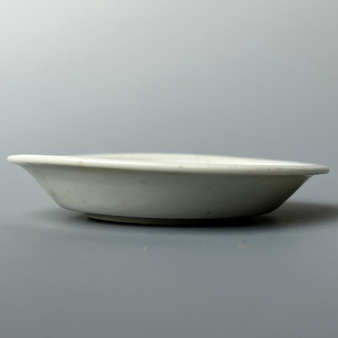 徳化窯 白磁陰刻寿紋皿 五客 白高麗 中国古玩 中国美術 旧家蔵出 A513