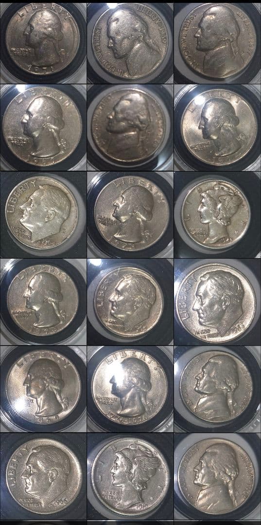 【全195枚】旧銀貨・旧アメリカ硬貨