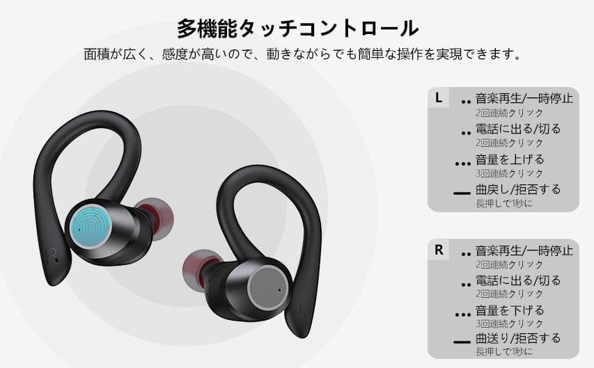 どんなに激しい動きでも耳から落下しない＆不快感0で超快適♪❤スポーツイヤホン