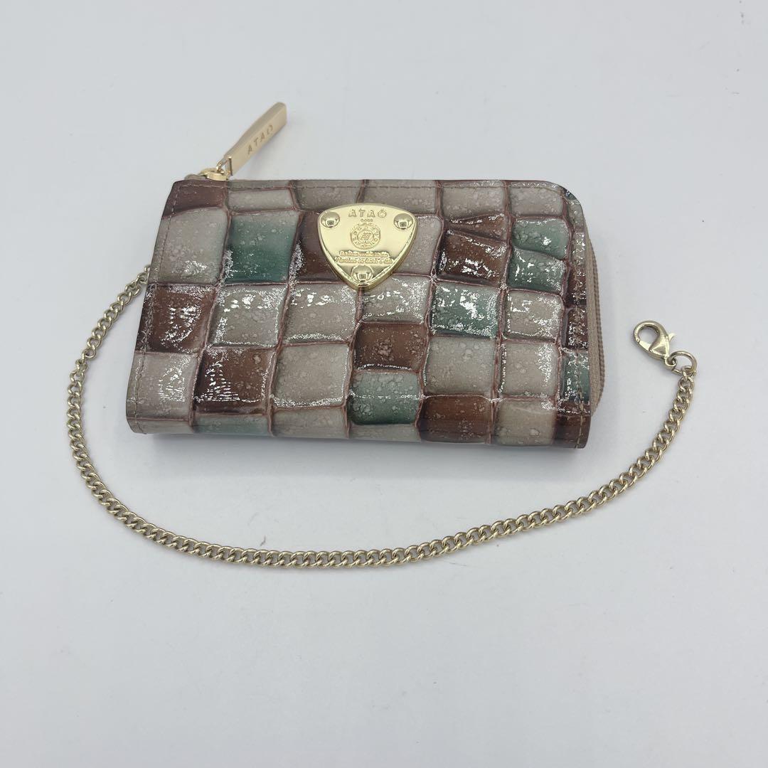 未使用級⚫︎ATAO アタオ キーケース L字ファスナー ケース 金具