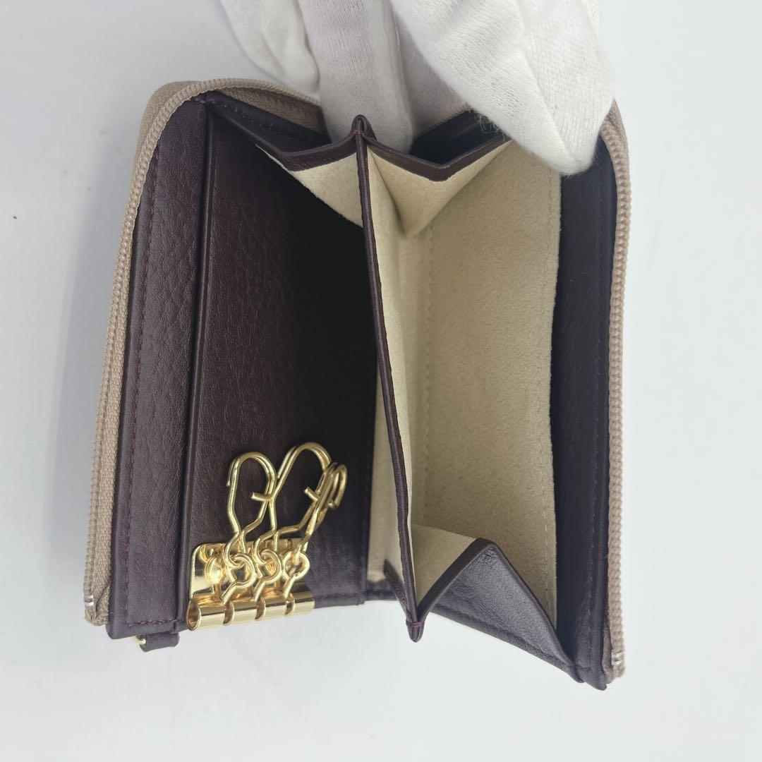 未使用級⚫︎ATAO アタオ キーケース L字ファスナー ケース 金具