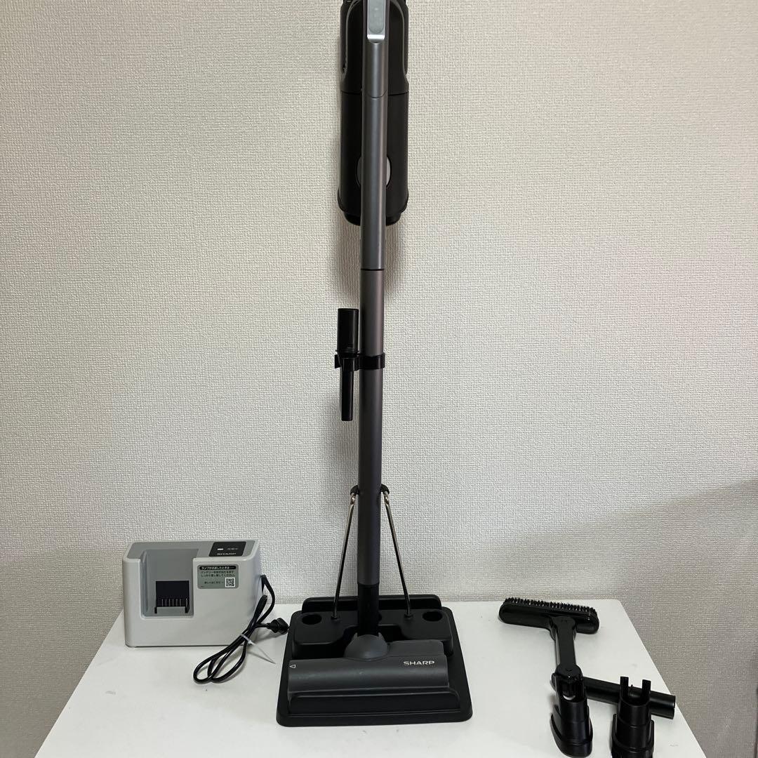 シャープ　充電式掃除機　スティッククリーナー　紙パック式　EC-Y50KR 黒