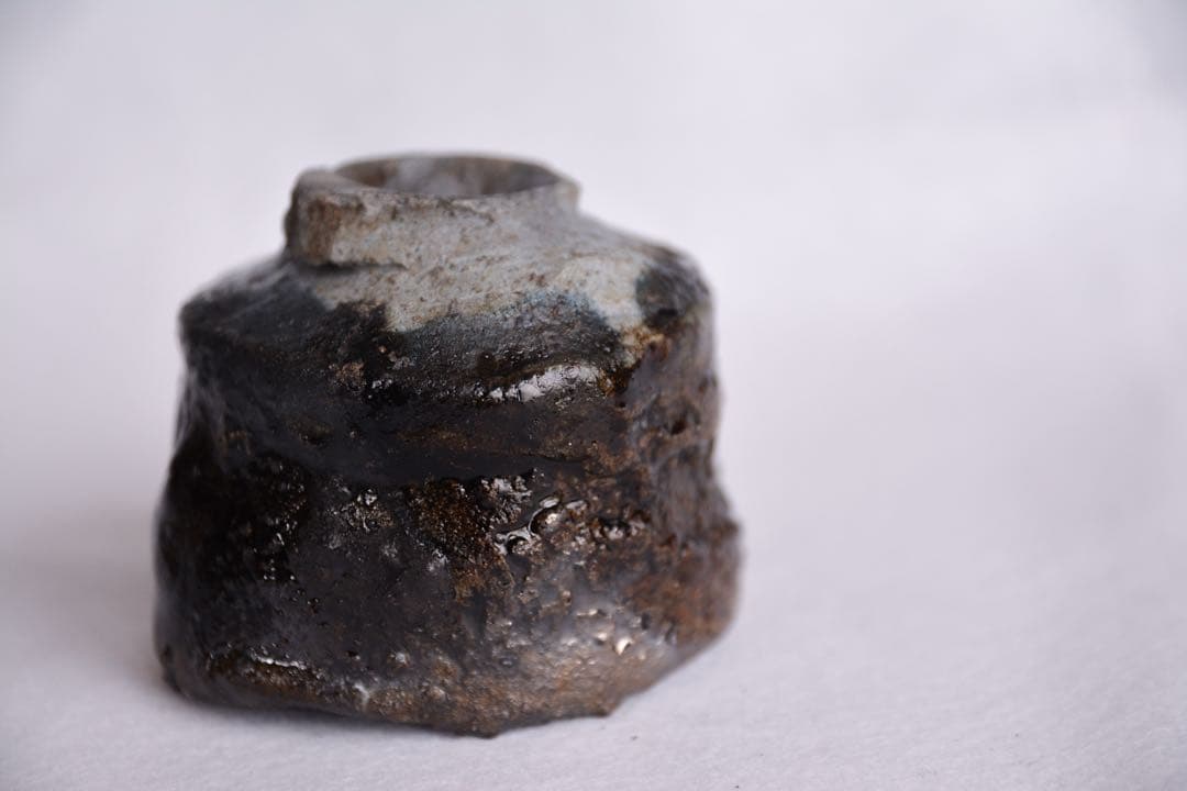 【今西公彦】引出黒 酒呑 黒丹波 丹波焼