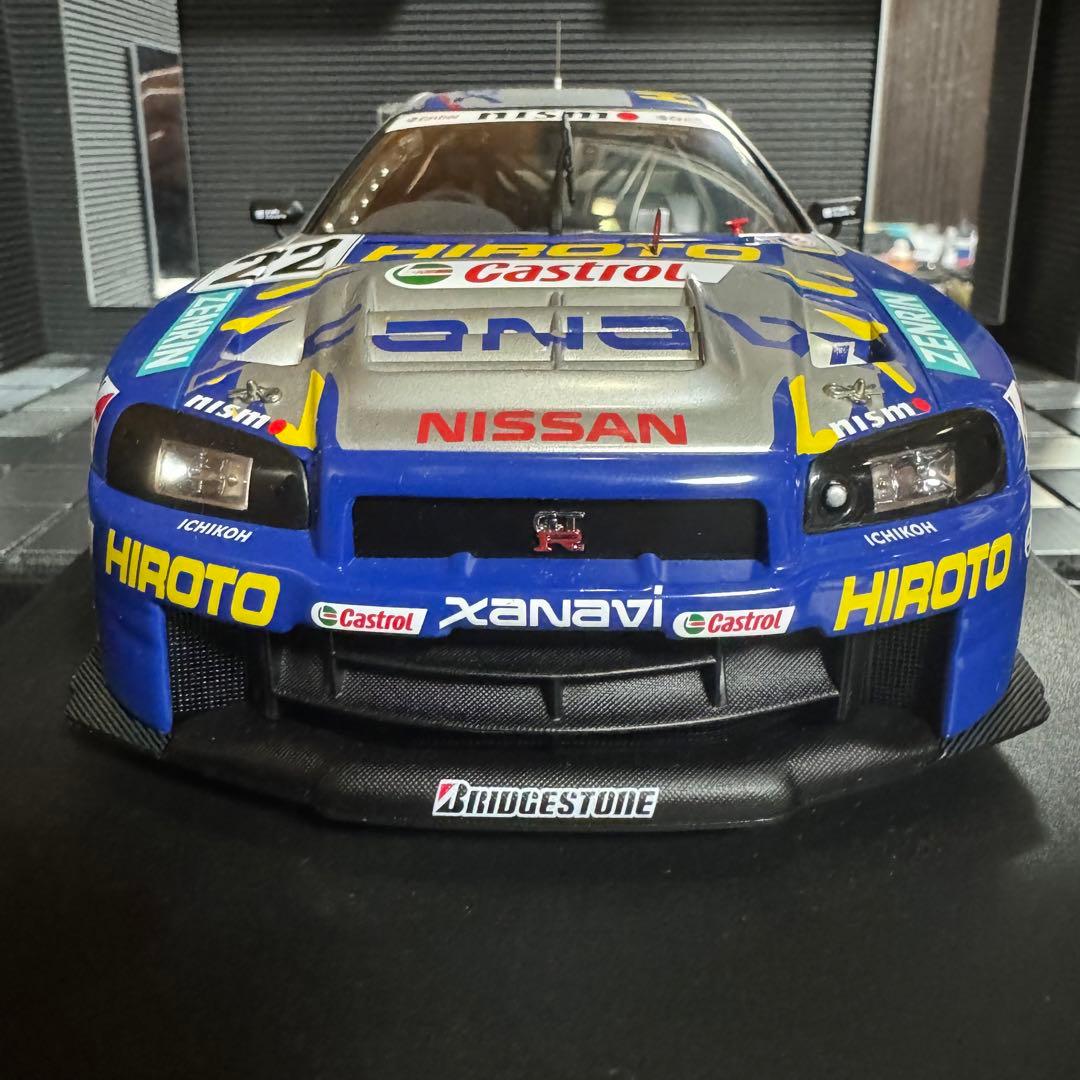 未展示品 オートアート 1/18 XANAVI HIROTO GTR (R34)