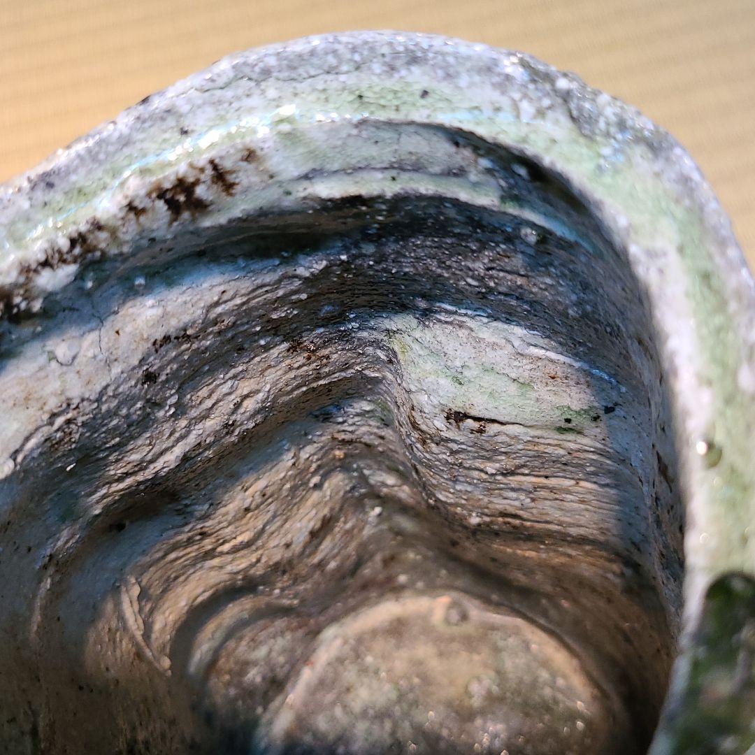 信楽焼 篠原希作 引出筒花入 高さ6.5寸（約19cm）共箱なし 本物保証