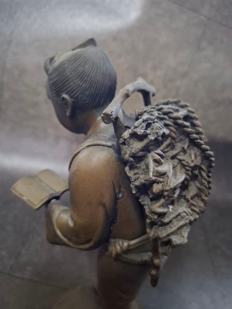 二宮金次郎　二宮金次郎像　オブジェ　置物アンティーク　骨董品