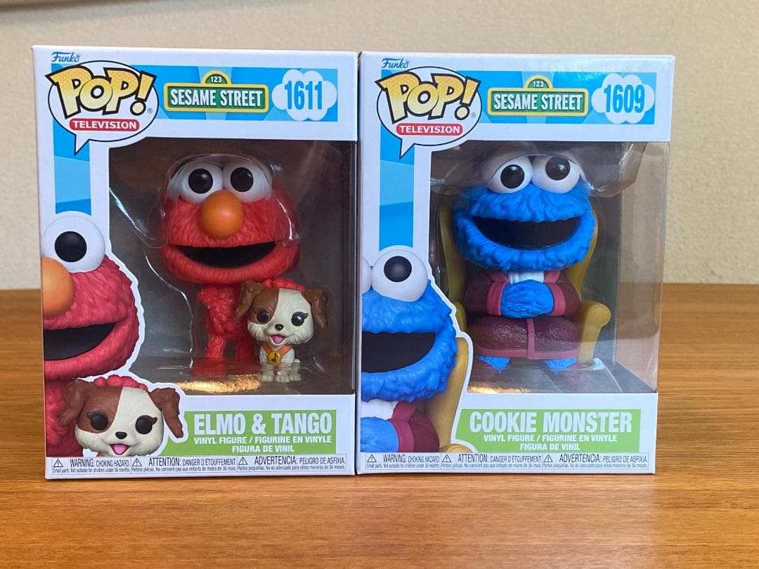 セサミストリート エルモ クッキーモンスター 2体セット フィギュア