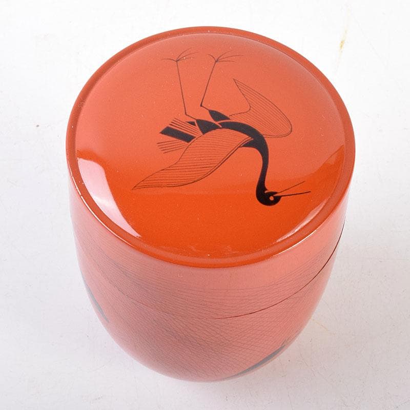 茶道具　山中塗　和田瑾斎造　玄々斎好　曙棗　共箱　V　6878