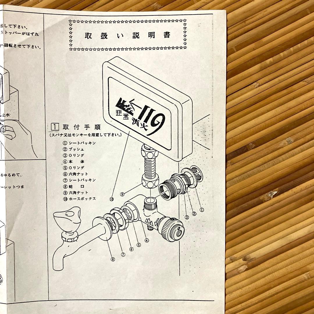【新品】消火器　ファイヤー119 防災用品　火事　消火　昭和レトロ　防災グッズ