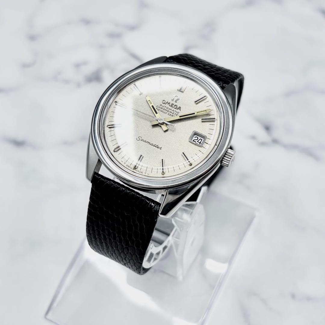 【美品／良稼働】オメガ シーマスター クロノメーター 自動巻き サンドブラスト