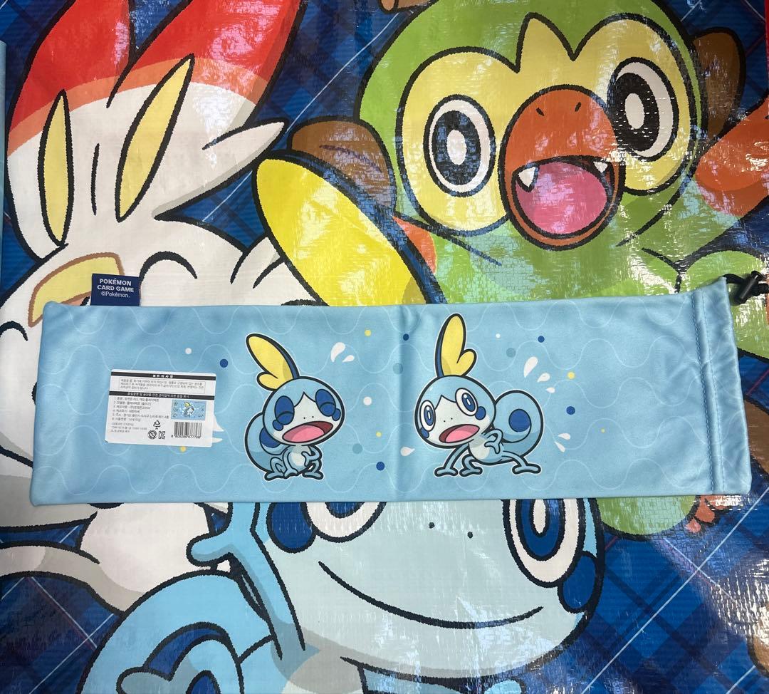 ポケモン　海外　韓国　袋付プレイマット　メッソン