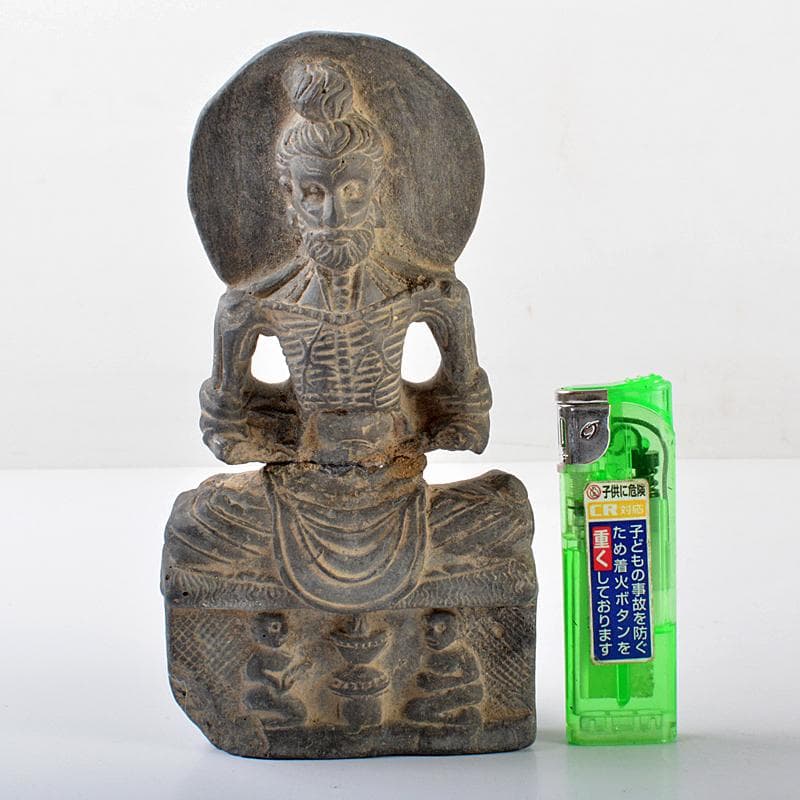 仏教美術　泥仏　即身仏　仏像　置物　V　R5719