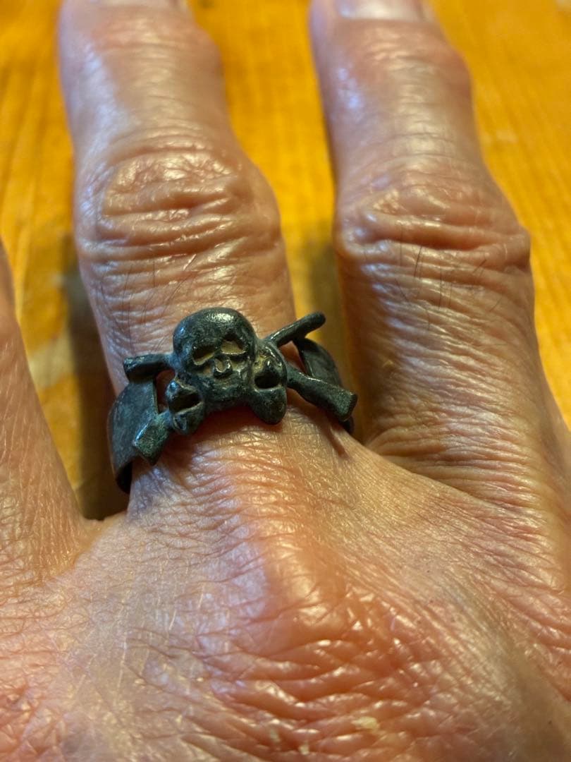 ビンテージ　スカル　髑髏　骸骨　リング　ネイバーフッド　ミッドセンチュリー