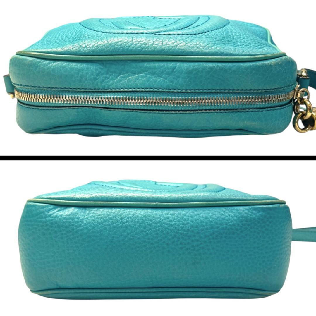 GUCCI グッチ ショルダーバッグ タッセル ターコイズグリーン ソーホー