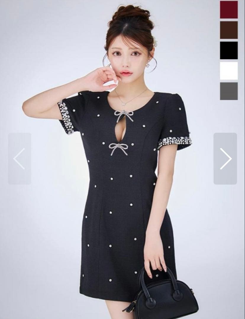 Jewels ジュエルズ 大粒ビジューワンピドレス キャバドレス