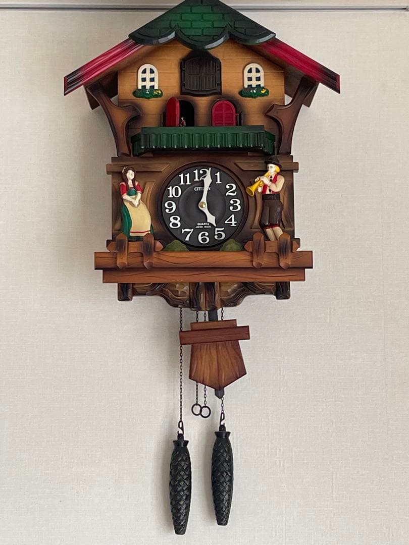 超貴重アンティーク鳩時計　CITIZEN製クォーツカッコーキャサリナ4MJ734