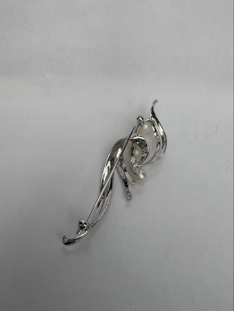 ミキモト　パールブローチ　アコヤ真珠5.5〜6.5ミリ　銀無垢　　SV925