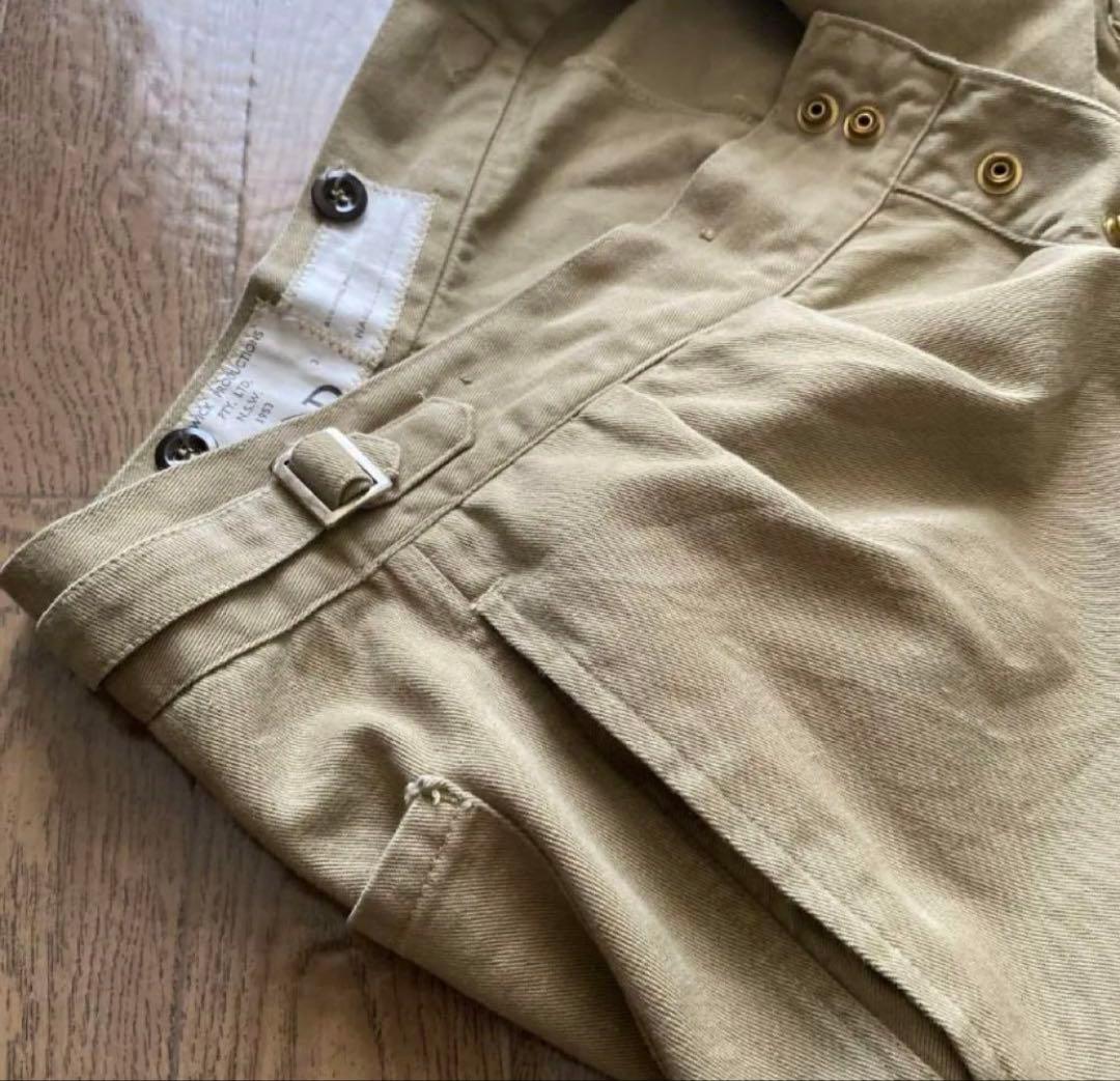 ヴィンテージ オーストラリア軍 50s 60s ベージュ チノパン ワイドパンツ