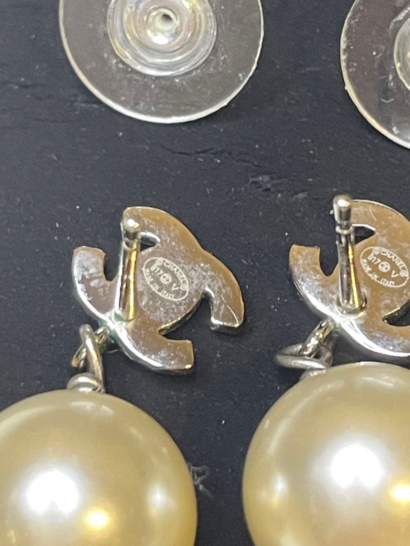 CHANELシャネル ココマーク　パールピアス