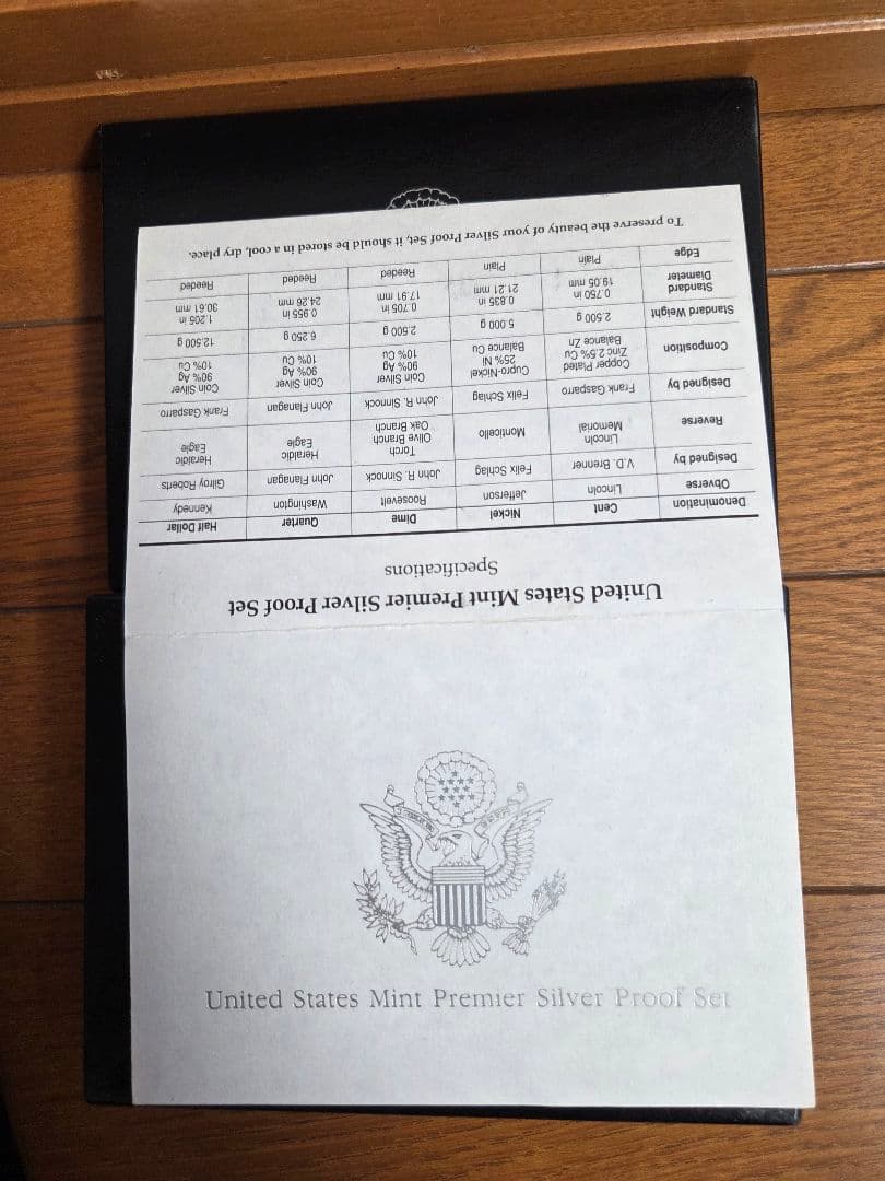 (プルーフ) アメリカ合衆国　プレミア シルバープルーフセット　1992