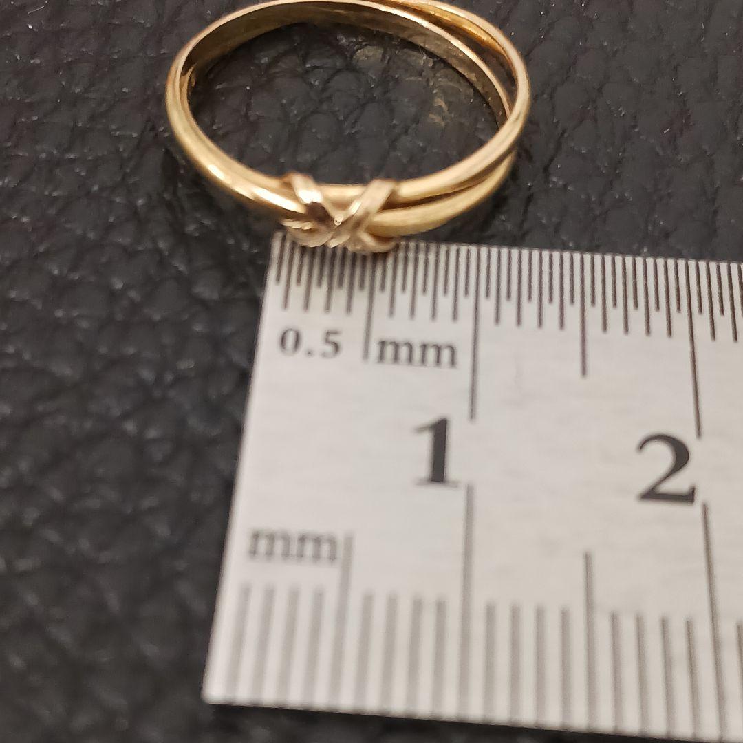 (C012013) K18 YG リング 指輪 4℃ ヨンドシー 約9-10号