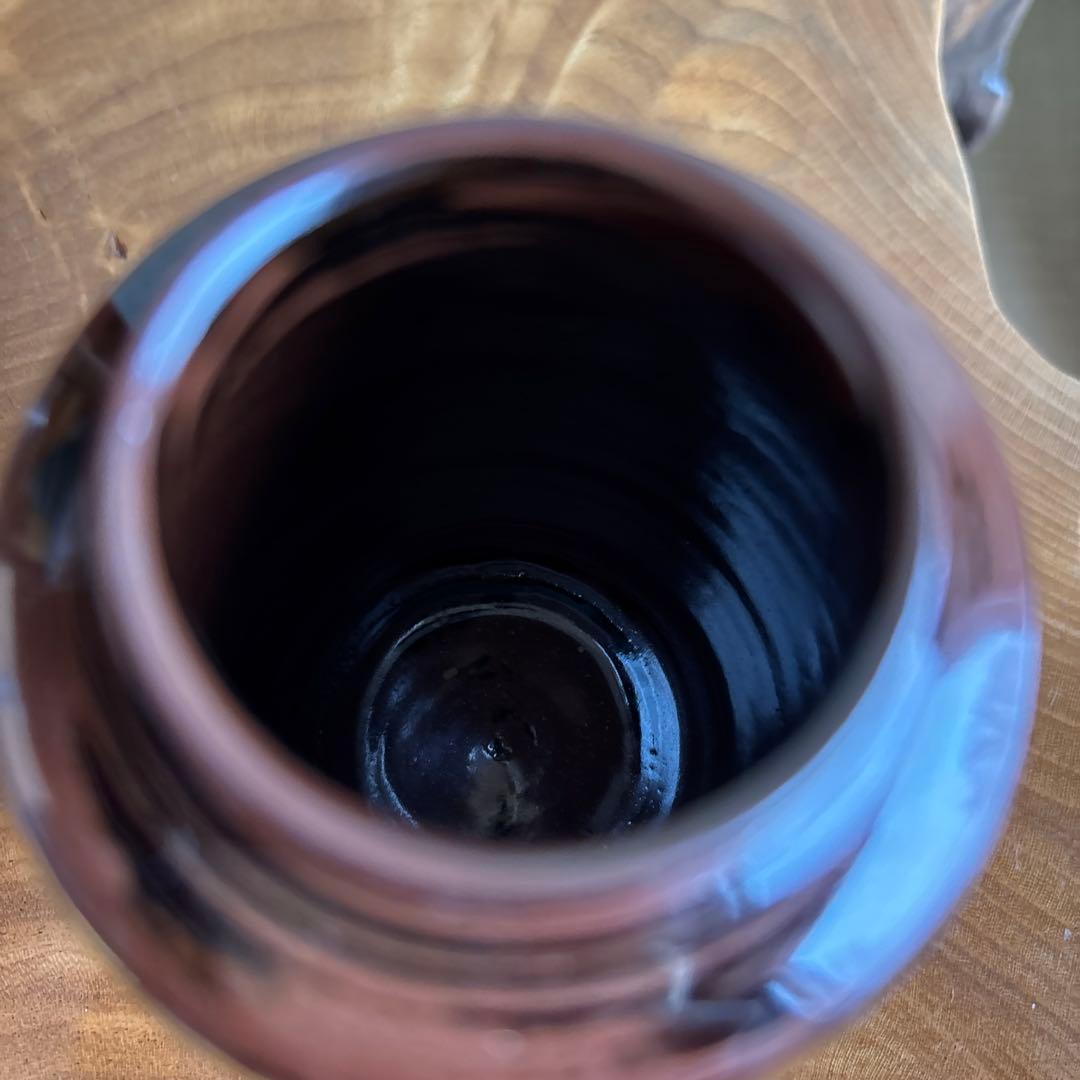 木津喜楽作 茶入 宮王肩衝写茶入 仕覆付 茶道具 共箱